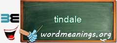 WordMeaning blackboard for tindale